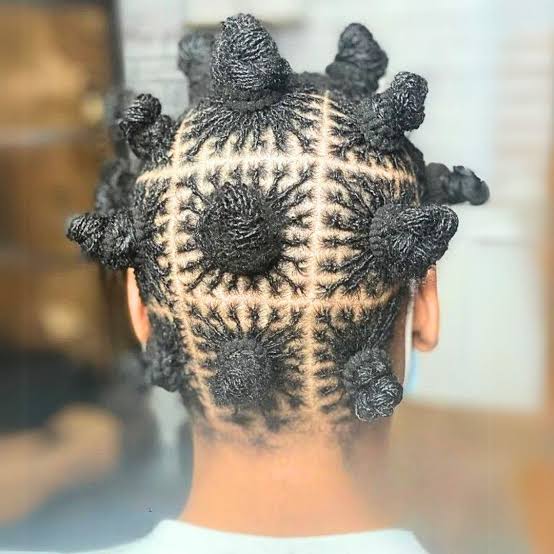 Chin Length Micro Locs With Bantu Knots Chin Length Micro Locs With Bantu Knots — Trendy Short Locs
