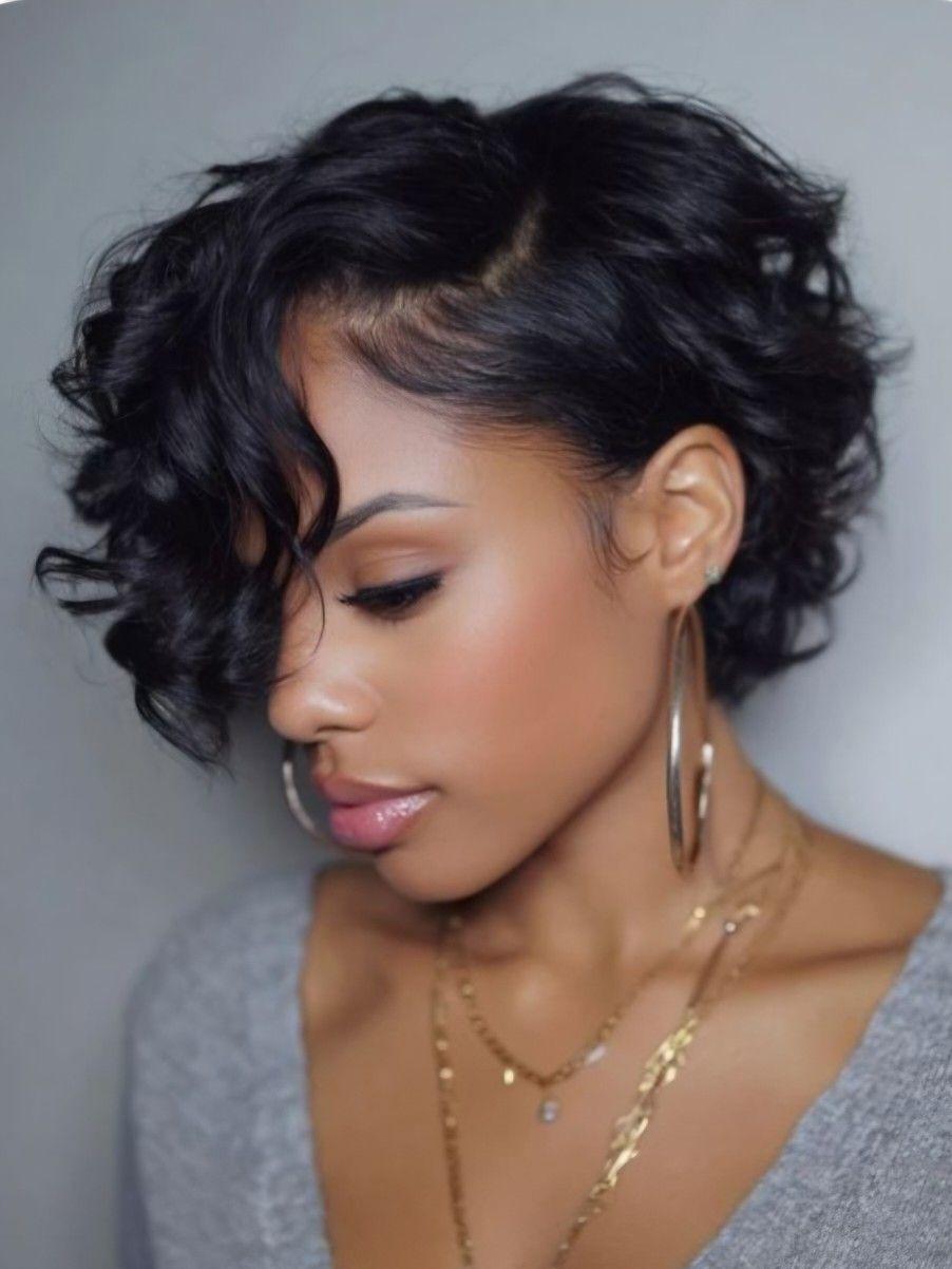 Layered Black Curly Short Cut Layered Black Curly Short Cut — Trendy Short Natural Hairstyles