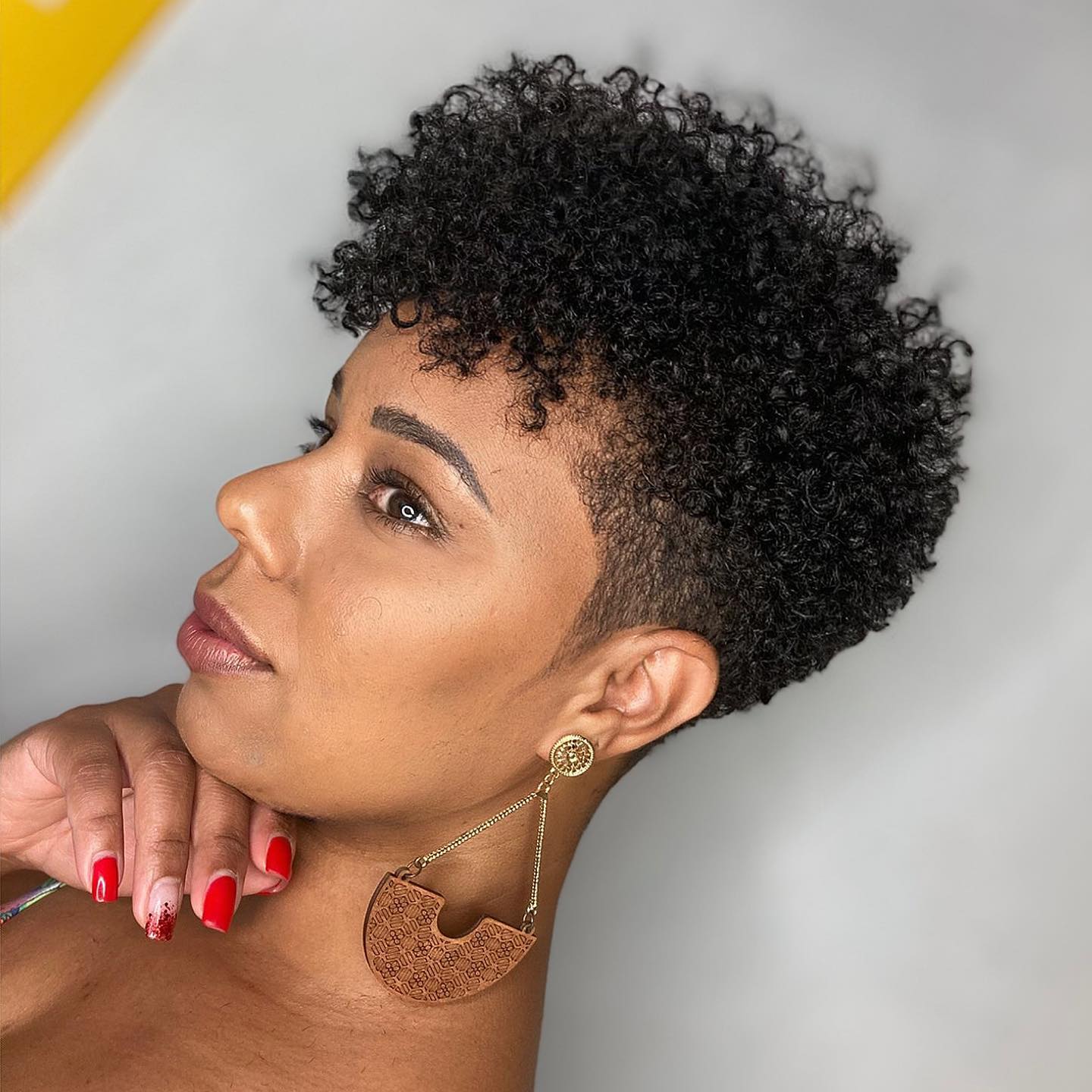 Air-Dried Black Short Crop Air-Dried Black Short Crop — Trendy Short Natural Hairstyles