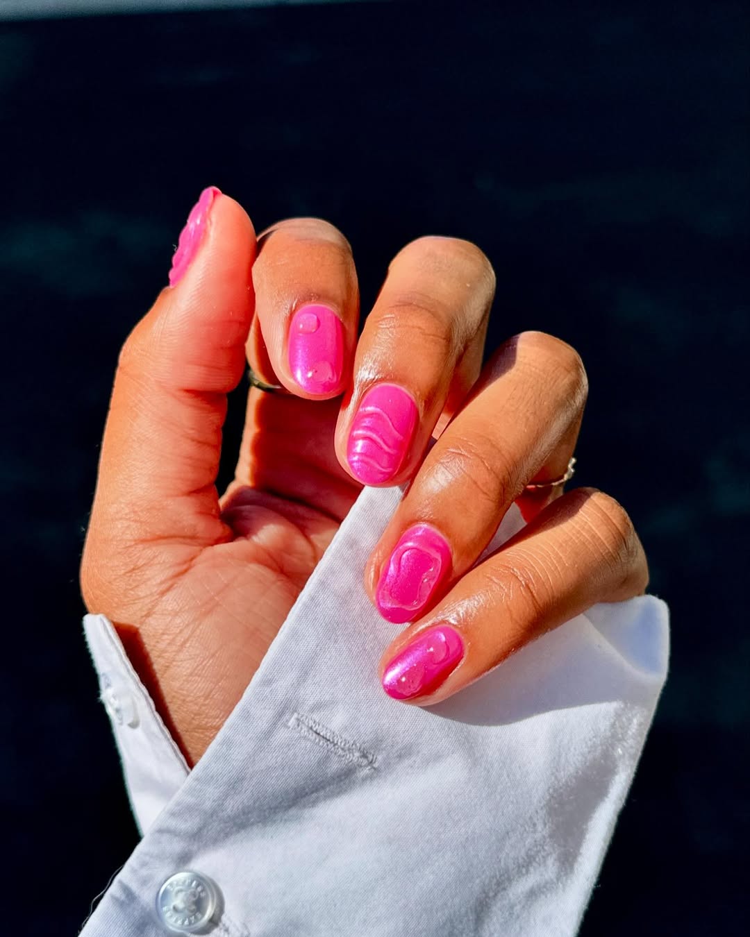 Nude Base Minimalist French Short Oval With короткие овальные — Trendy Short Oval Nails