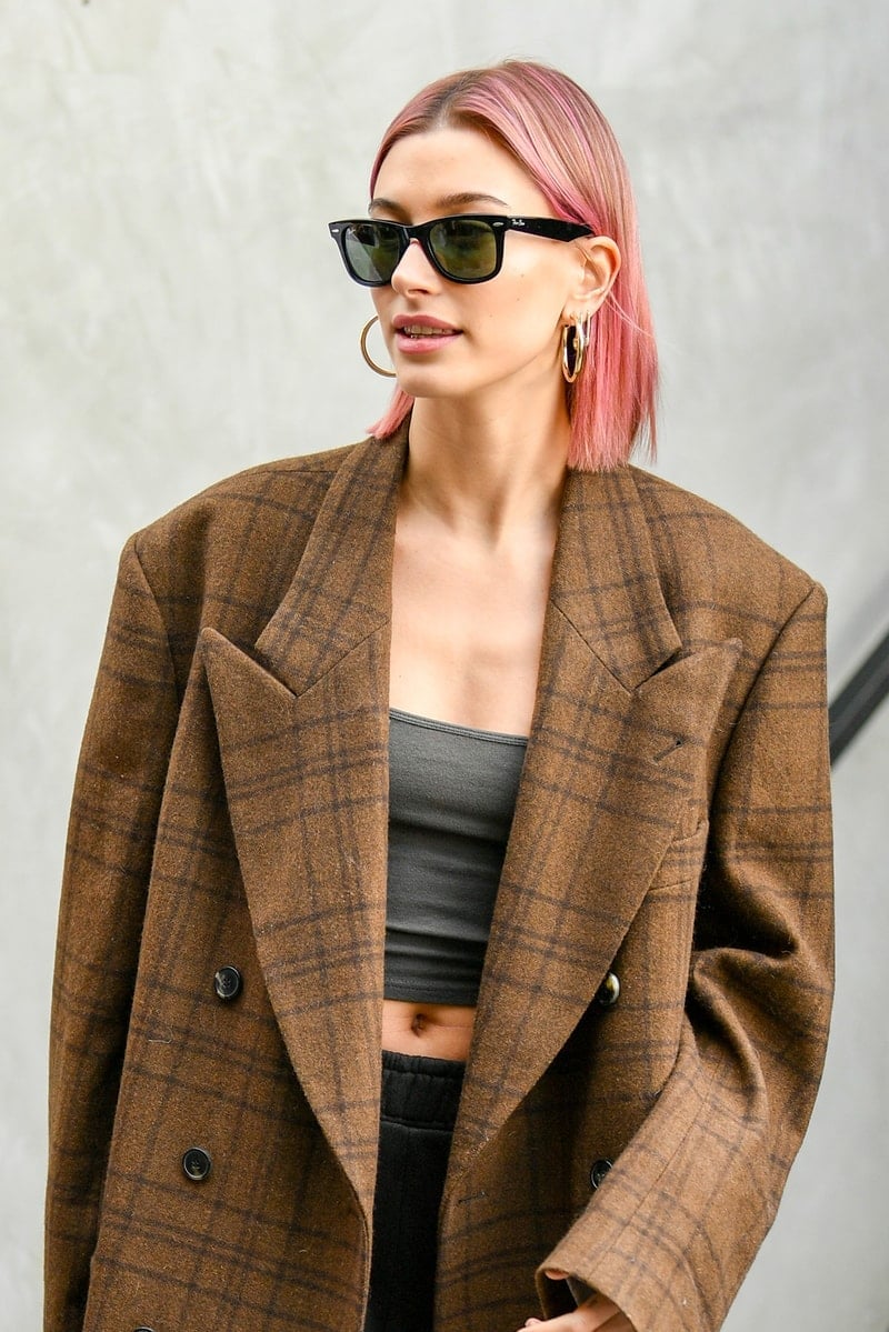 Vibrant Pink Collarbone Bob Vibrant Pink Collarbone Bob — Trendy Shoulder Length Bob