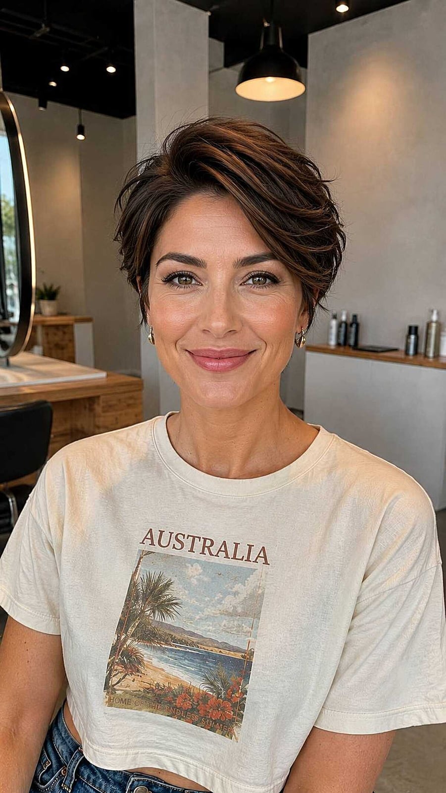 Layered Bob With Dark Brown And Blonde Highlights Layered Bob With Dark Brown And Blonde Highlights — Trendy Side Part Wig