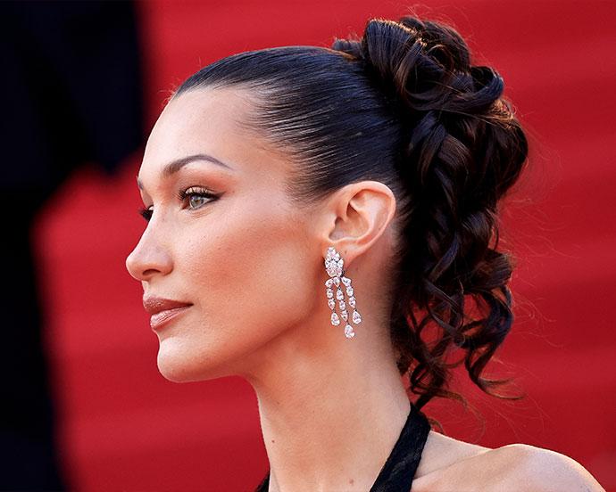 Dark Brown Updo With Intricate Curls — Trendy Slick Back Hairstyles
