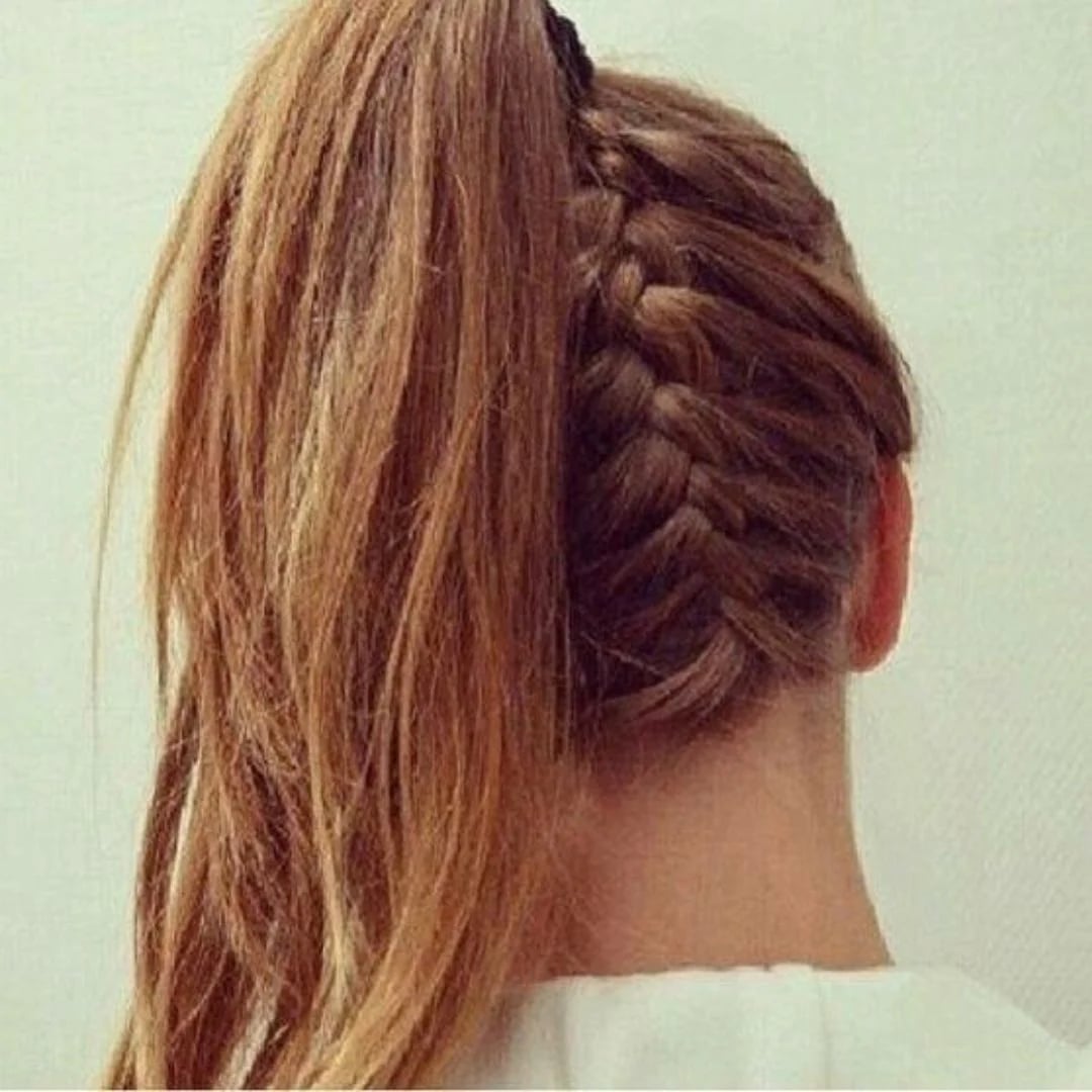 Light Brown Fishtail Braid Ponytail Light Brown Fishtail Braid Ponytail — Trendy Soccer Hair