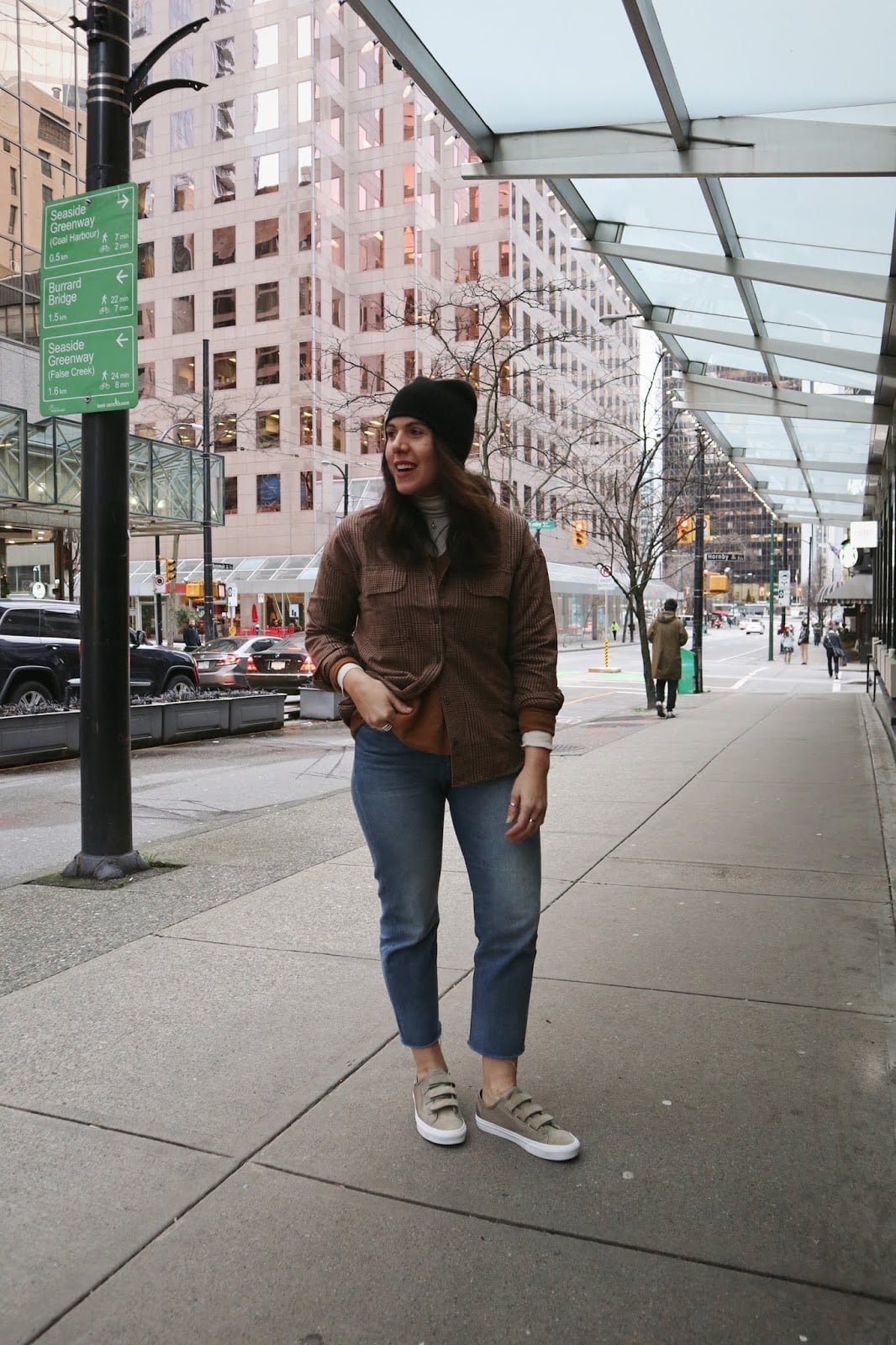 Corduroy Shirt Over Sweater with Grey Vans Corduroy Shirt Over Sweater with Grey Vans — Trendy Vans Outfits