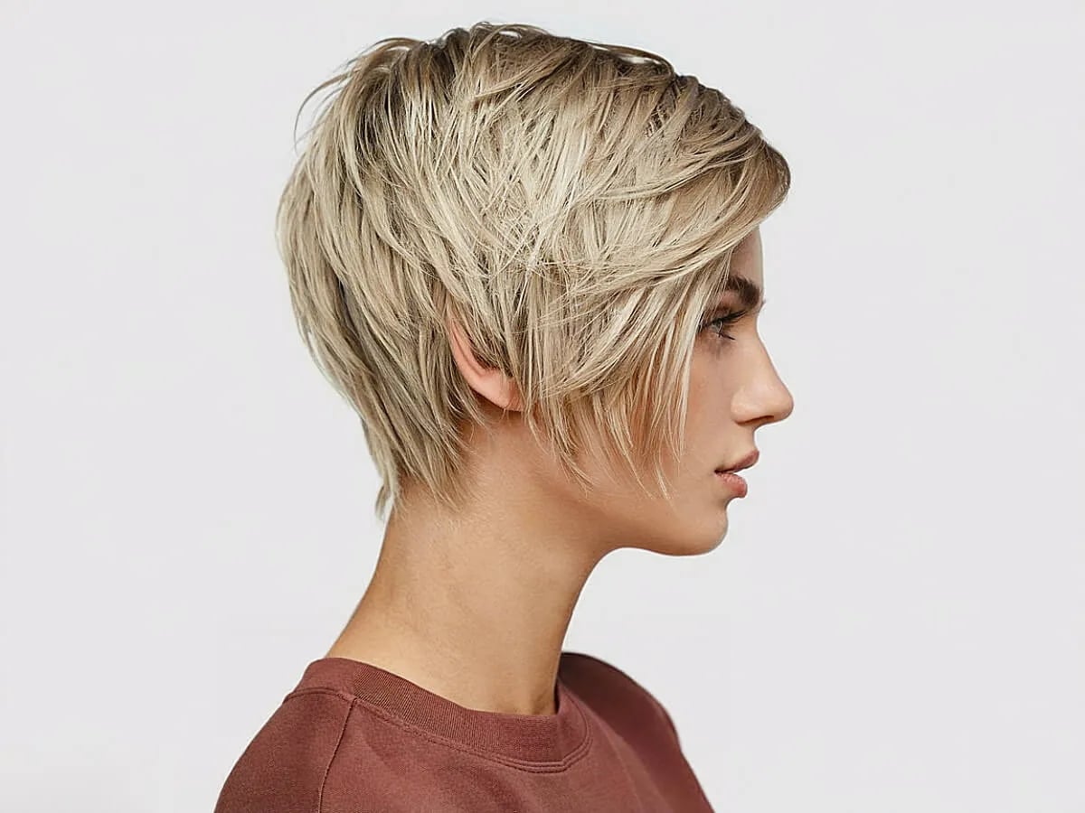 Ash Blonde Pixie With Textured Layers — Trendy Very Short Hair