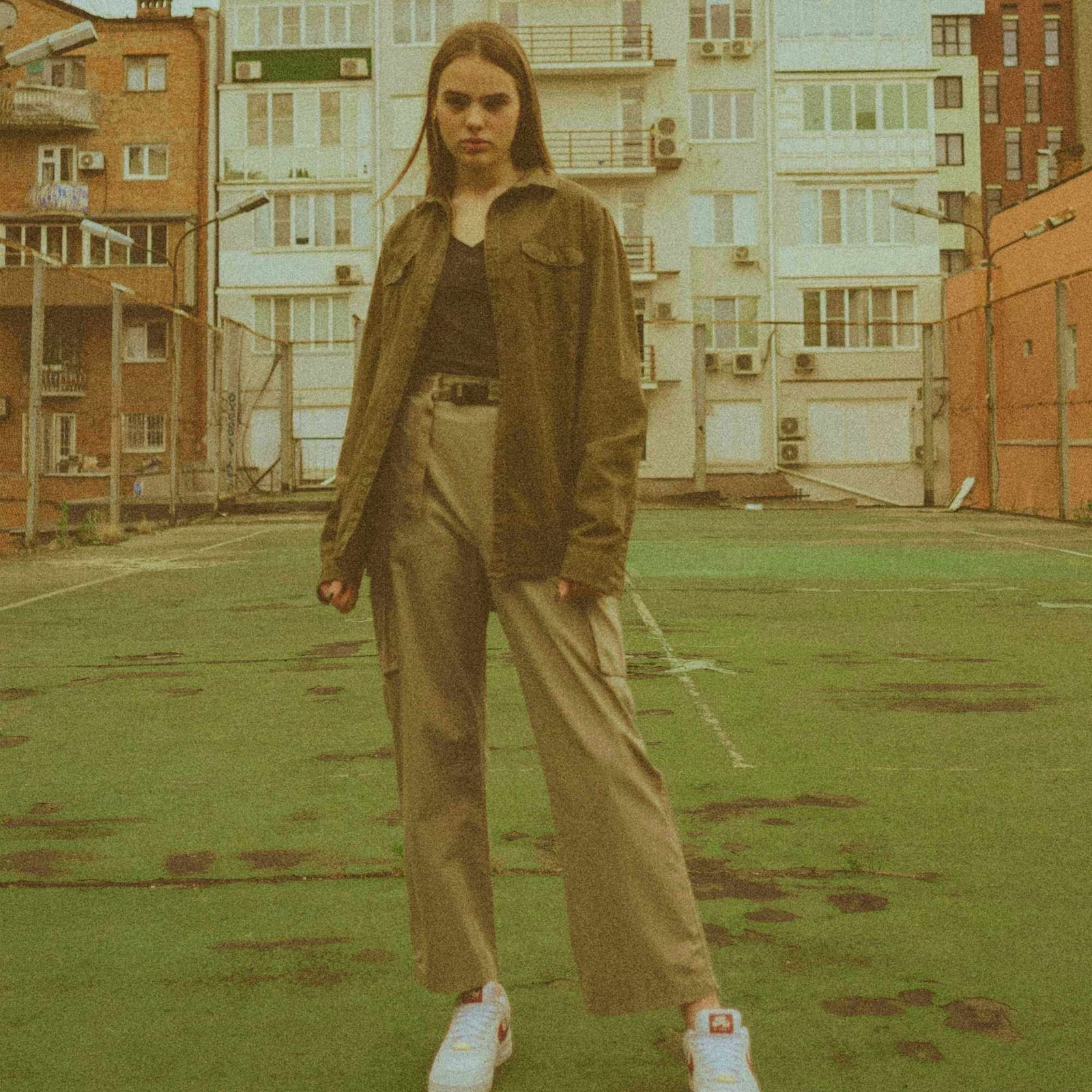 Utility Jacket With Cargo Pants Utility Jacket With Cargo Pants — Trendy Vintage Style