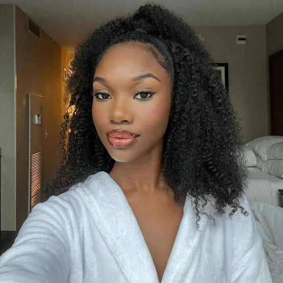 White Terry Cloth Robe with Defined Curly Hair White Terry Cloth Robe with Defined Curly Hair — Trendy Wash and Go