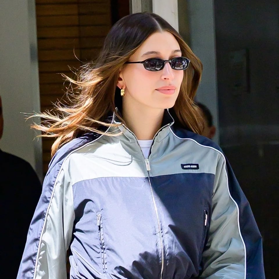 Navy Grey and White Color-Blocked Oversized Jacket — Trendy Windbreaker Outfits