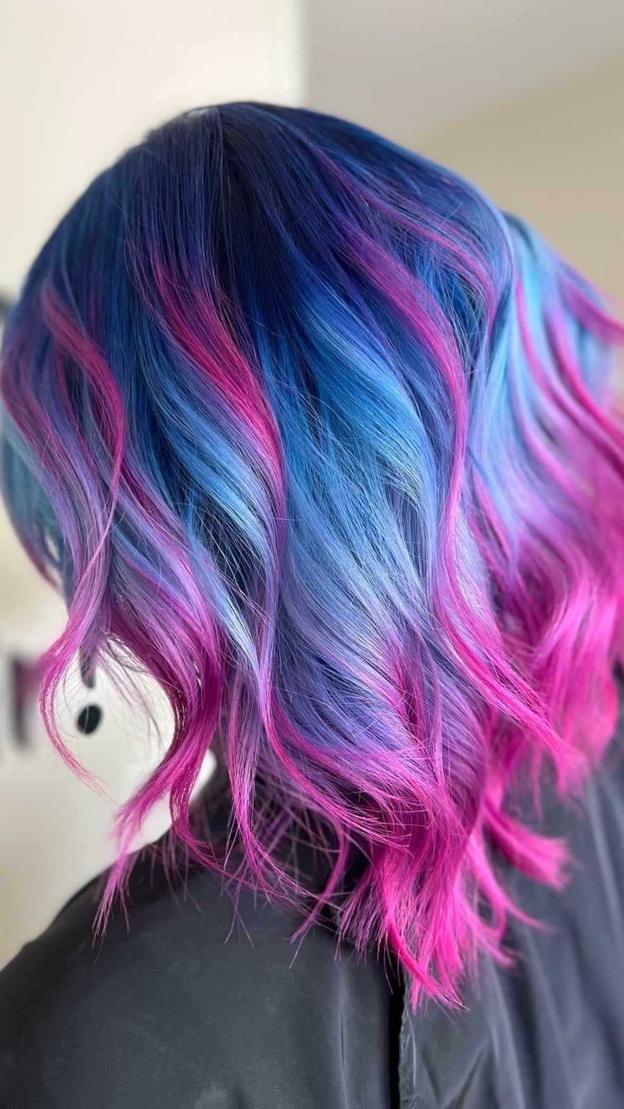 Collarbone Lob Vivid Color Melt — Vivid Hair Color Inspiration